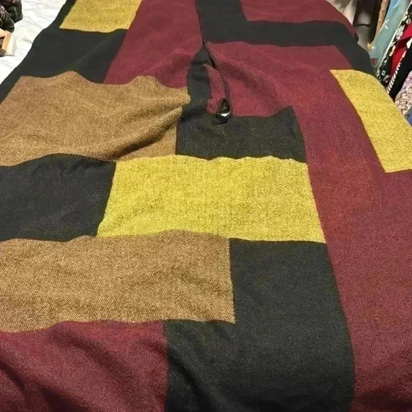 Vintage Express reversible oversized poncho - Picture 5 of 8